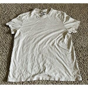H&M Men's Beige Basic Short Sleeve‎ Tee Size Large